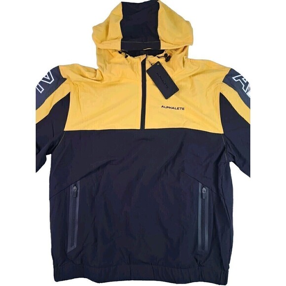 Alphalete EXP Tech Windbreaker Bumblebee NWT Men's Size M - Picture 2 of 8